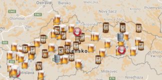 Mapa slovenskych pivovarov