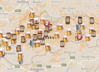 Mapa slovenskych pivovarov